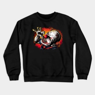 Scary Crazed Clown Crewneck Sweatshirt